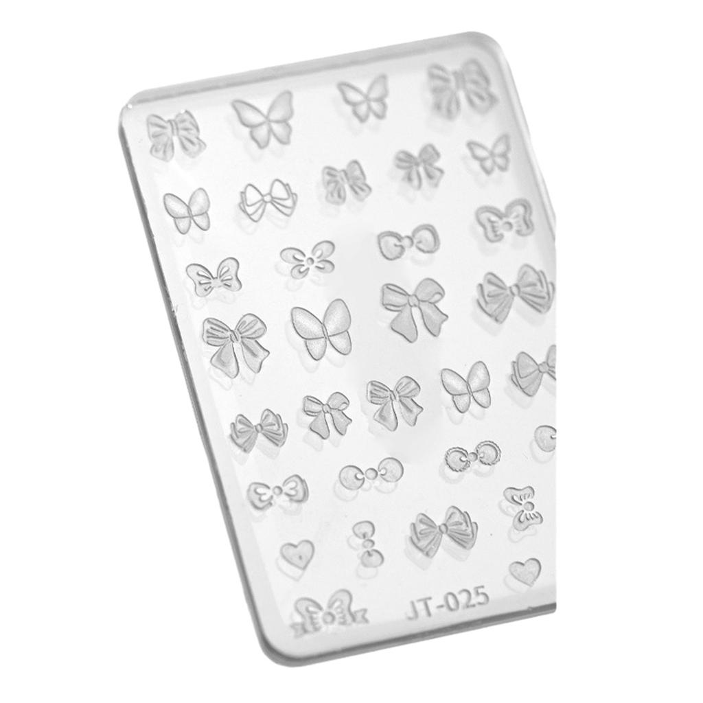 Butterfly Embossing Silicone Mold Nail Art Carving Mold Suitable for Diy Nail Art Decoration Supplies Nail Template Tool