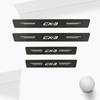 Car Door Sill Protector Stickers 4pcs Leather Carbon For CX3 CX 3 CX-3 Fiber Decor Decal Threshold Accessories