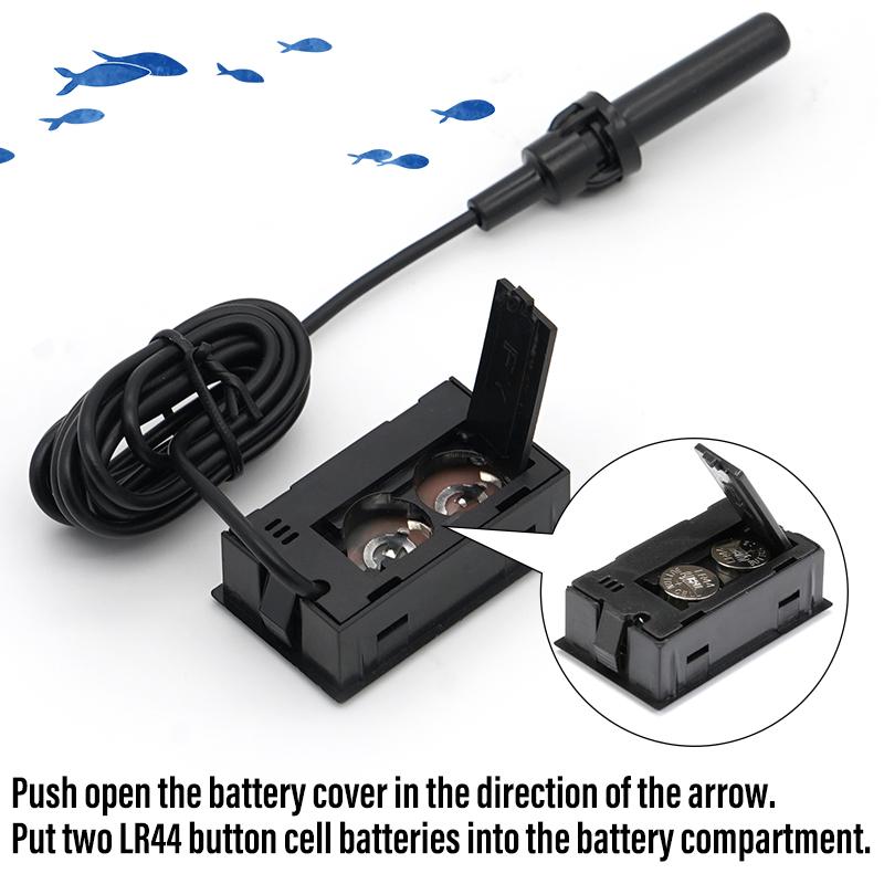 Mini Convenient Digital LCD Thermometer Sensor Hygrometer Gauge Refrigerator Aquarium Monitoring Display Humidity Detector