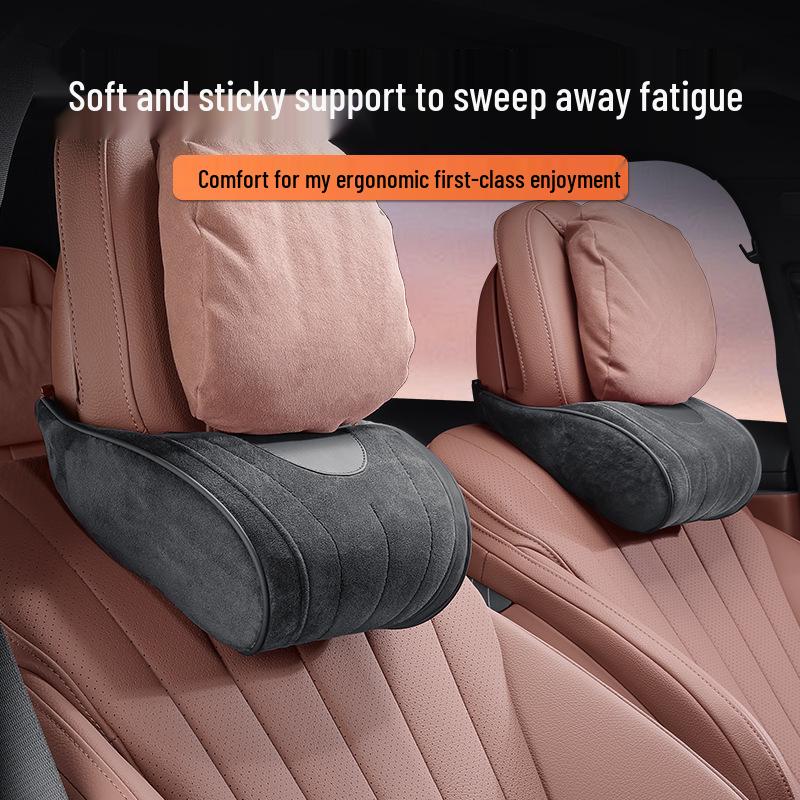 Car Seat Neck and Lumbar Support Pillow – Universal Flannel Cushion for All Seasons