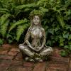 Zen Meditation Goddess Statue, Resin Tree Woman/Man Figurine, Yoga Tree of Life Mystical Sculpture, Spiritual Gift for Home Office Decor