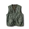 Unisex Japanese Retro Workwear Vest - Autumn Thin, Loose, Multi-Pocket Functional Jacket