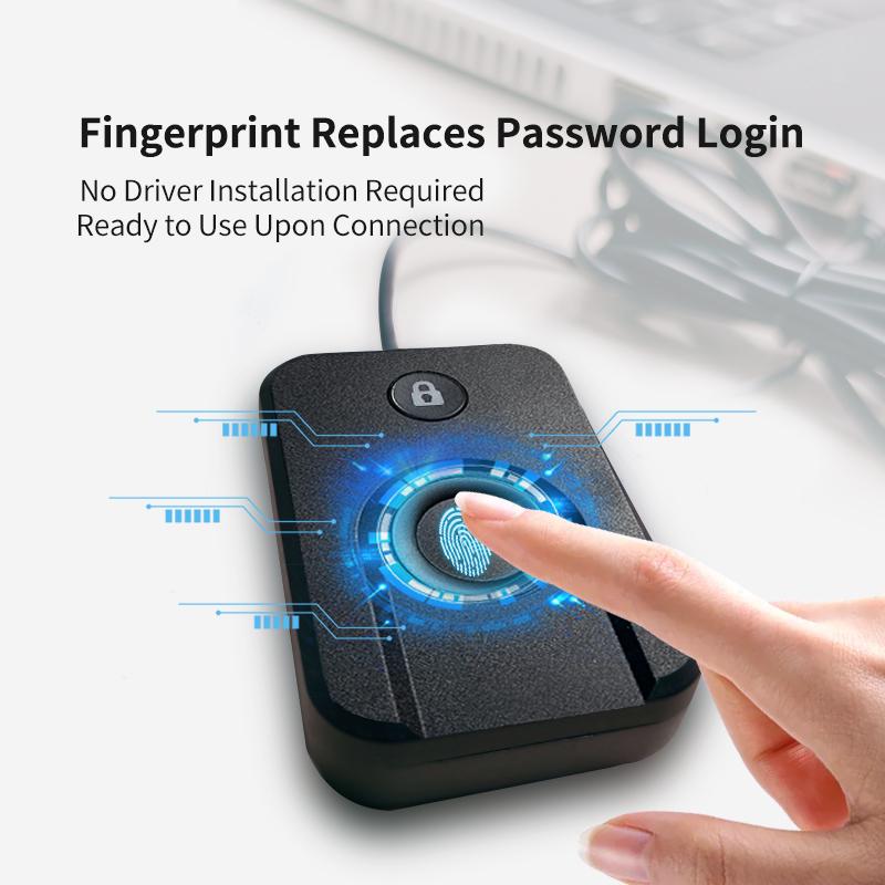 USB Reader Biometric Fingerprint Login Lock Screen Scanner Module Device For Windows 10 11 Hello and Security Key Safe