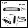 Car White LED Side Marker Lamp, 6 Rows Universal 10 Pack Trailer Light
