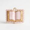 French-Style Powder Lace Pendant Delicately Dripping Oil Exquisitely Gold-Edged A Retro Girlish Accessory A Charming Design.