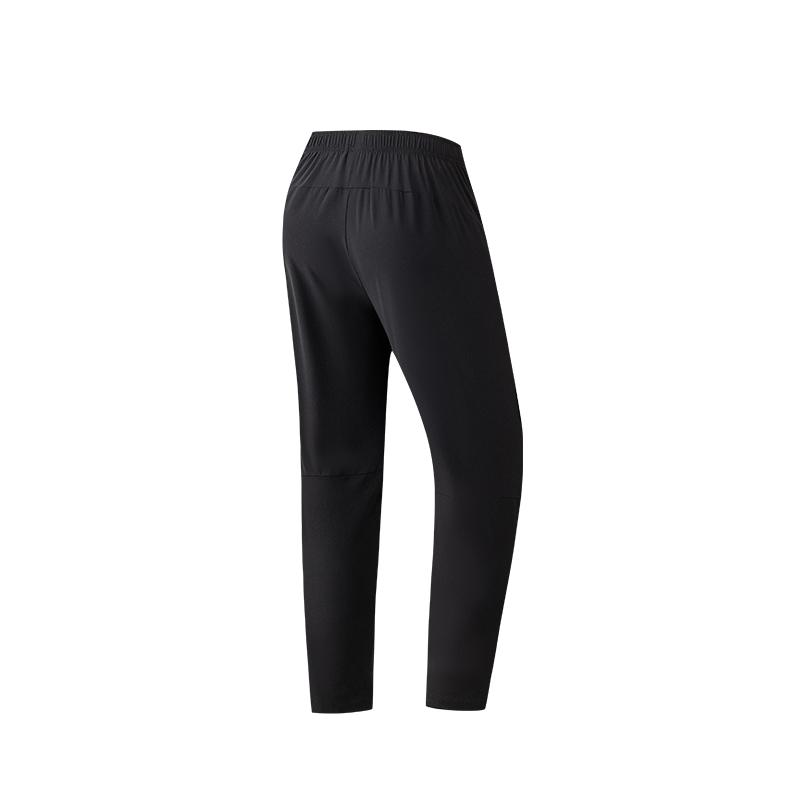 Anta Comfortable Simple Running Quick-Dry Knitted Sports Long Pants Men bottoms Basic-Black 152625301-1
