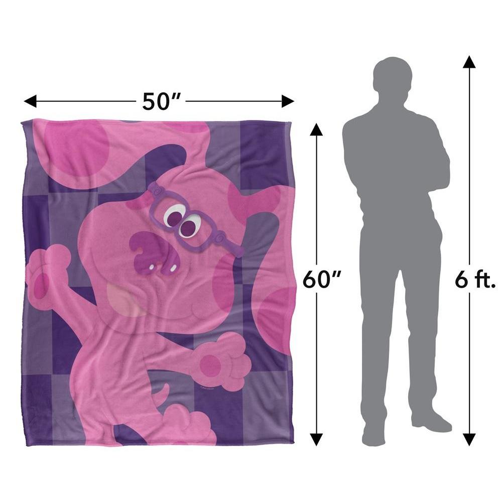 Blue's Clues Silky Magenta Supersoft Blanket
