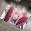 Anime Zero Two Rubber XXL PC Bathroom Mat Anti-slip Absorb Water Long Strip Cushion Bedroon Mat Welcome Doormat