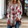 Women's Long Sleeve Halloween T-Shirt Loose Fit Crewneck Casual Print Top