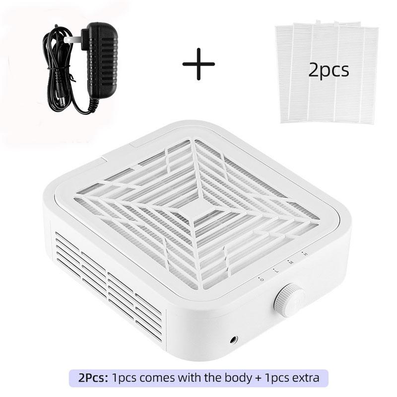 120w Brushless Turbo Nail Dust Collector Strong Suction Nail Vacuum Cleaner Speed Adjustable Nail Art Manicure Extractor Fan