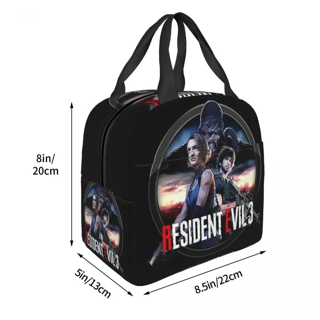 Resident Evils 3 Nemesis V1 Insulated Lunch Bag for Women Kids Portable Food Boxes Thermal Lunch Box Tote