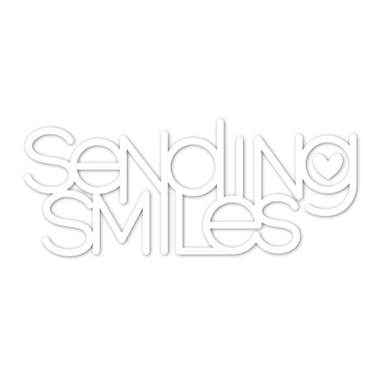 

Sending Smiles English Letters DIY Metal Cutting Die Mold Paper Card Making Tool серебряный