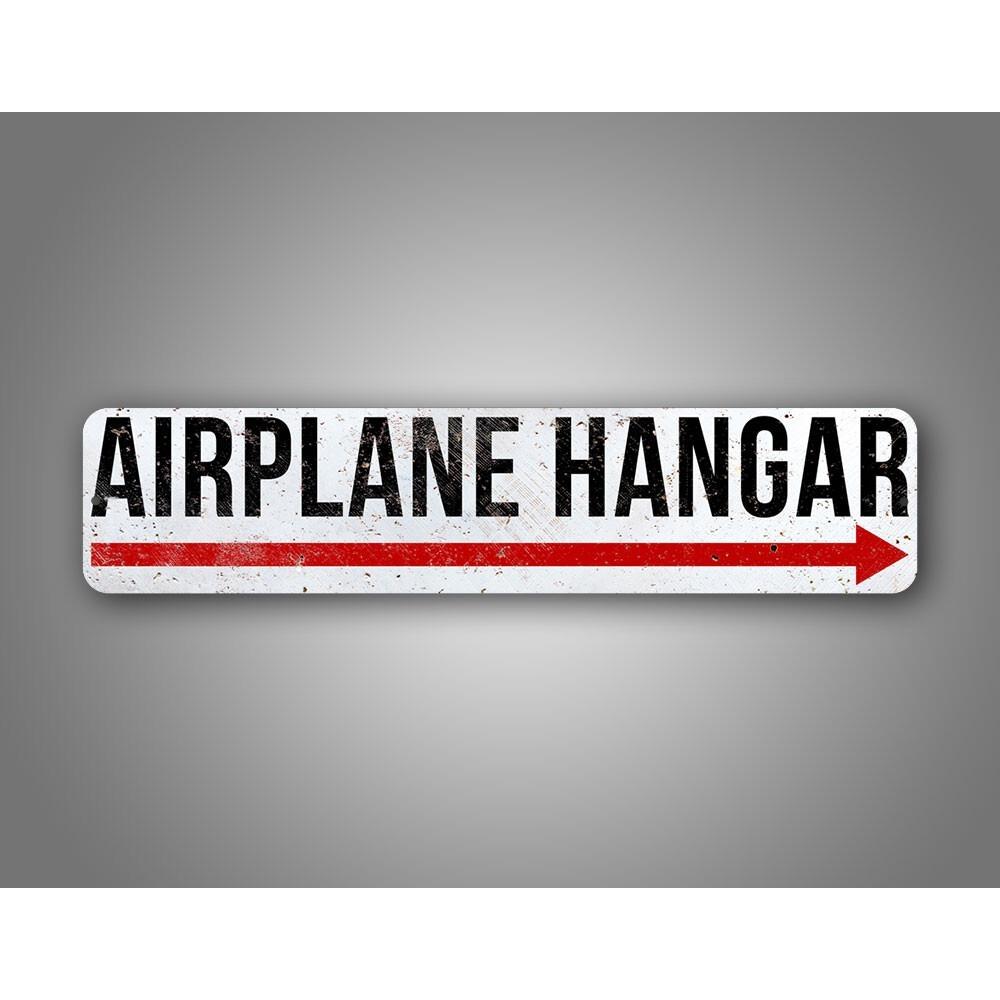 

1pc Custom Retro Tin Sign Aviation Decor Vintage Airplane Hangar Wall Art Personalized Metal Poster білий