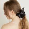 Sweatsweet BIG LACE SCRUNCHIE - BLACK