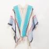 Neck Wrap Tassel Scarves Warm Knitted Cape Simple Imitation Cashmere Scarf  Travel Vacation