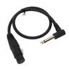 XLR Female to 6.35mm Male Mono Cable Balanced XLR Female to 1 4 Inch Male 90 Degree Right Angle Cable Cord