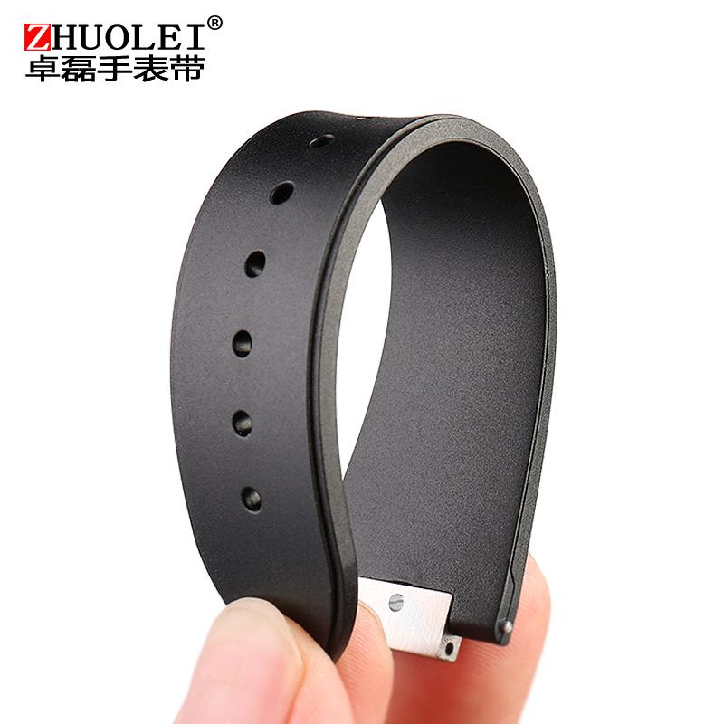 Uhrenarmband für Patek Philippe Nautilus 5711 5712 5726 Gummi-Uhrenarmband + Adapter konvexes Edelstahl-Uhrenzubehör 25x13