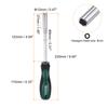 1/2 Pcs Metric Nut Driver CR-V Non-Magnetic Tip Hollow Shafts Hex Socket Screwdriver with Non-Slip Handle for Automobile Repair