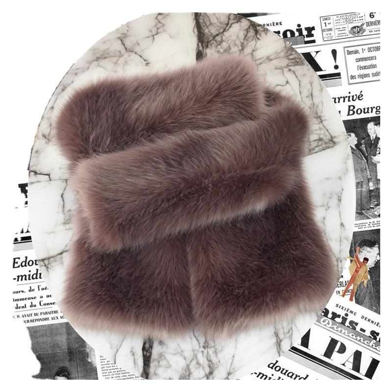 Autumn and winter new imitation fox fur coat bean paste women's casual warm coat mink hair