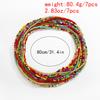 Fashion And Sexy Contrasting Color Rice Bead Waist Chain, Bikini Chain Mixed And Matched Multi-Layer Body Chain For Women