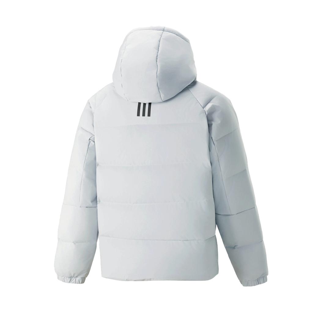 Adidas Down Jackets Men's Gray Stone Green Hooded (Non-detachable) Mod