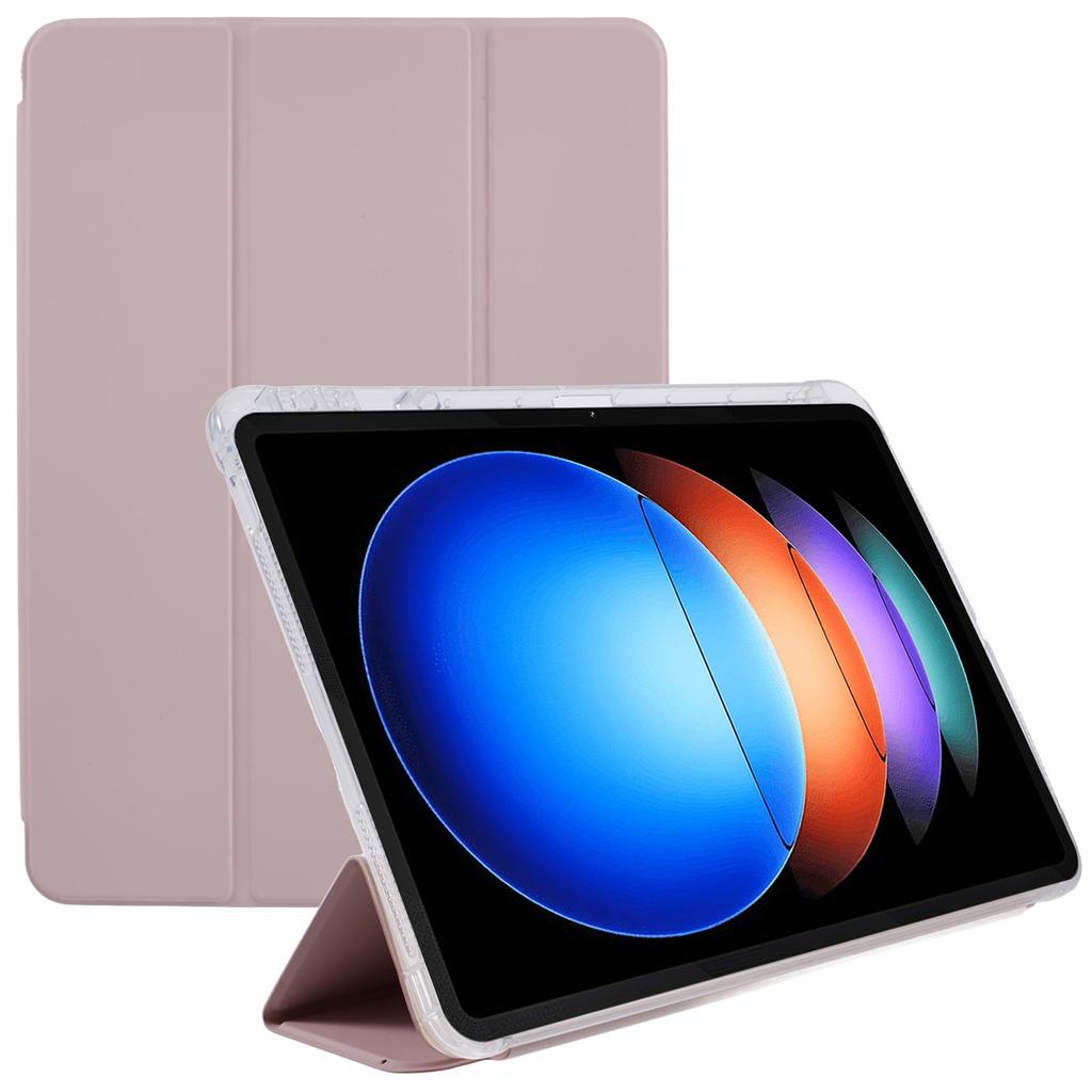 For Xiaomi Pad 6S Pro 12.4 Case Tri-fold Stand Leather Tablet Cover with Pen Slot