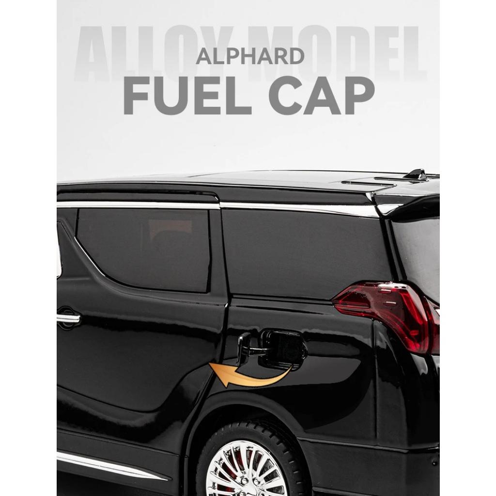 1/18 Toyota Alphard MPV Alloy Die Cast Toy Car Model Sound and Light Children's Toy Collectibles Birthday Gift