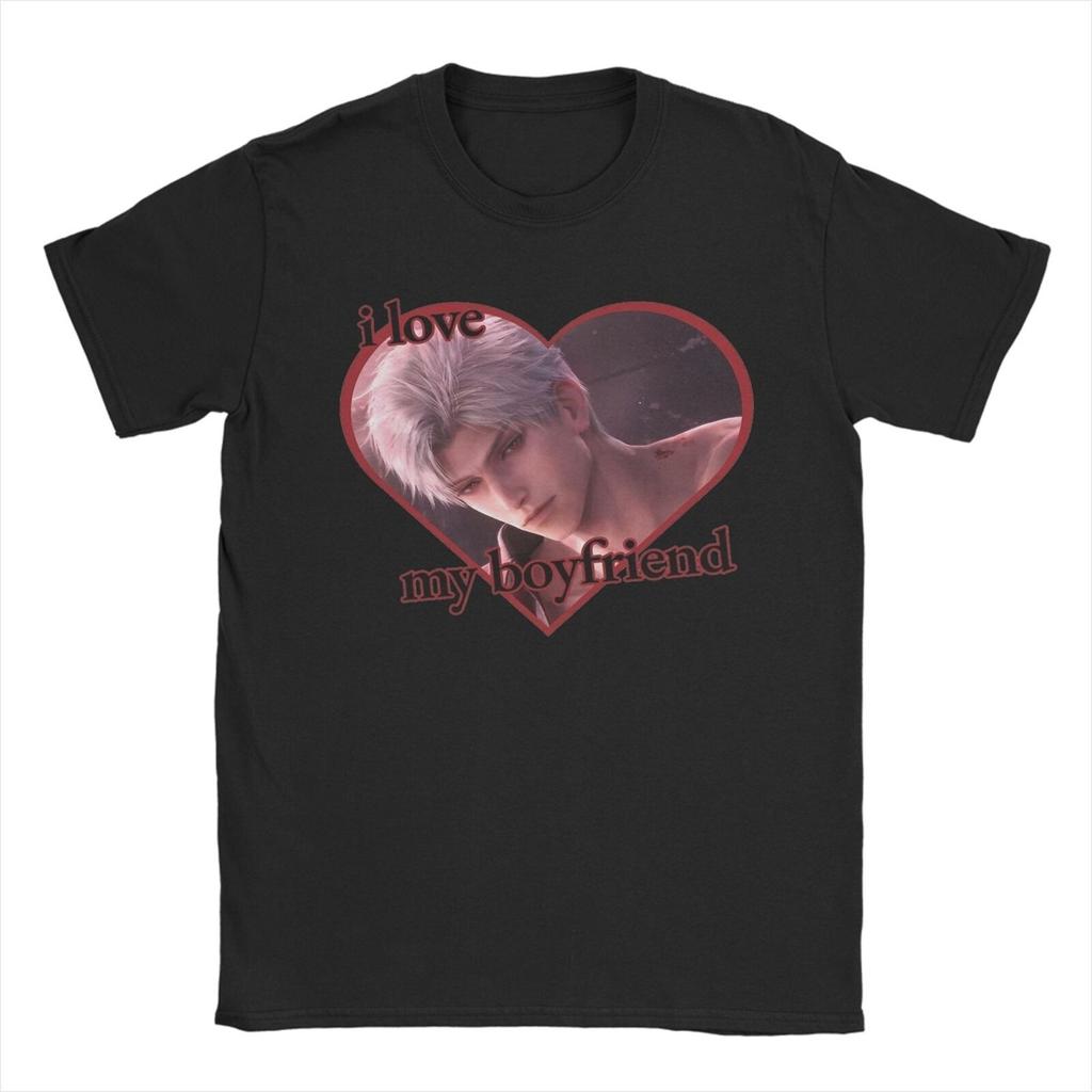 Men T-Shirt Love And Deepspace Rafayel Caleb Zayne Vintage 100% Cotton Tee Shirt Short Sleeve T Shirt Round Neck Clothes 4XL 5XL