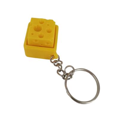 1/2/3/5 szt. Drukowany 3D Ser Fidget Brelok Odstresowujący Serowa Klawiatura Przycisk Dekompresyjny Kliker Sensoryczna Fidget Zabawka Wisząca Dekoracja