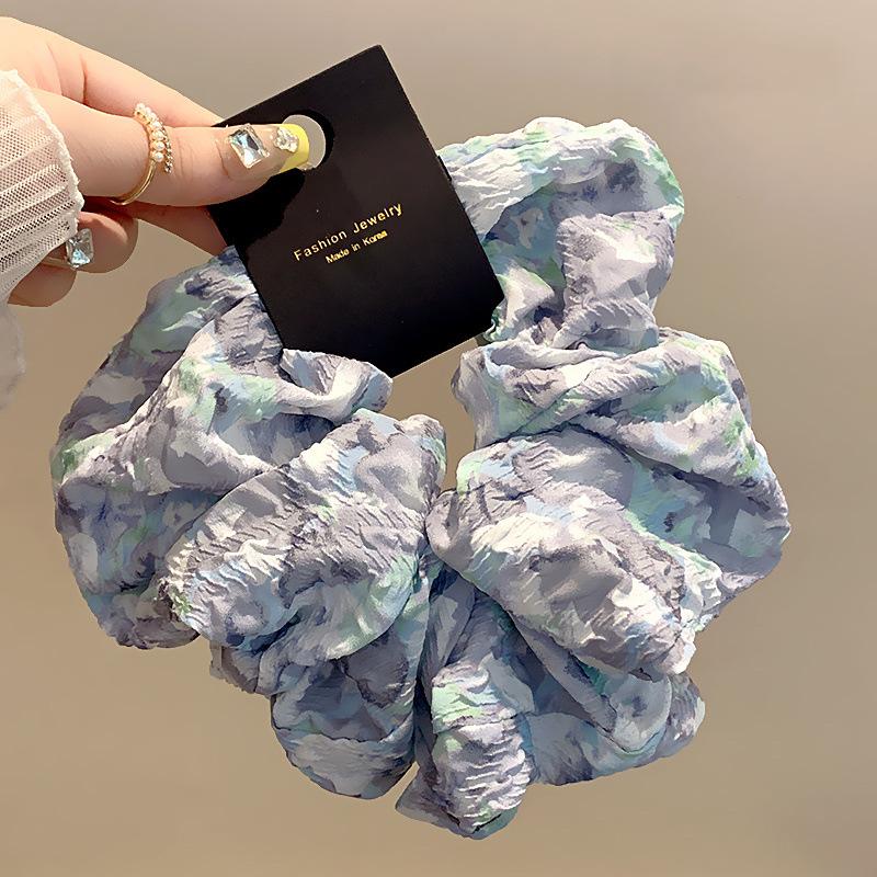Korea Velvet Scrunchie Oversize for Women Red Hair Rubber Bands Girls Elastic Big Hair Tie Adult Maxi Scrunchies Hair Accessorie