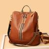 New Backpack Leather Women's Bag College Style Casual Street Trendy Bag Shoulder Bag Large Capacity Backpack