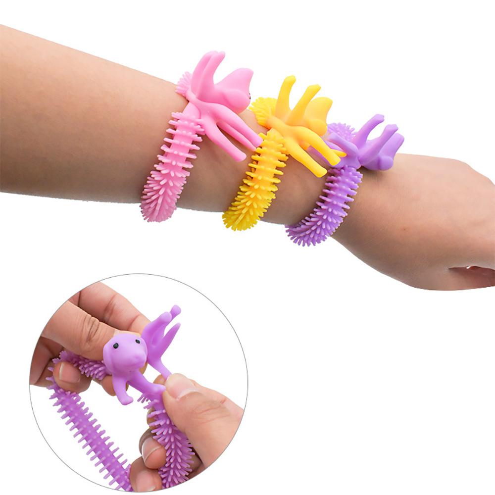Silicone world Worm Noodle Stretch String TPR Rope Anti Stress Toys String Fidget Autism Vent Toys Decompression Toys Vent Toys