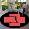 1pz Tappeto Rotondo Simbolo Croce Rossa, Realizzato in Poliestere, Perfetto per Decorare Sedie da Ufficio, Soggiorni, Un Tappeto Decorativo Vivace