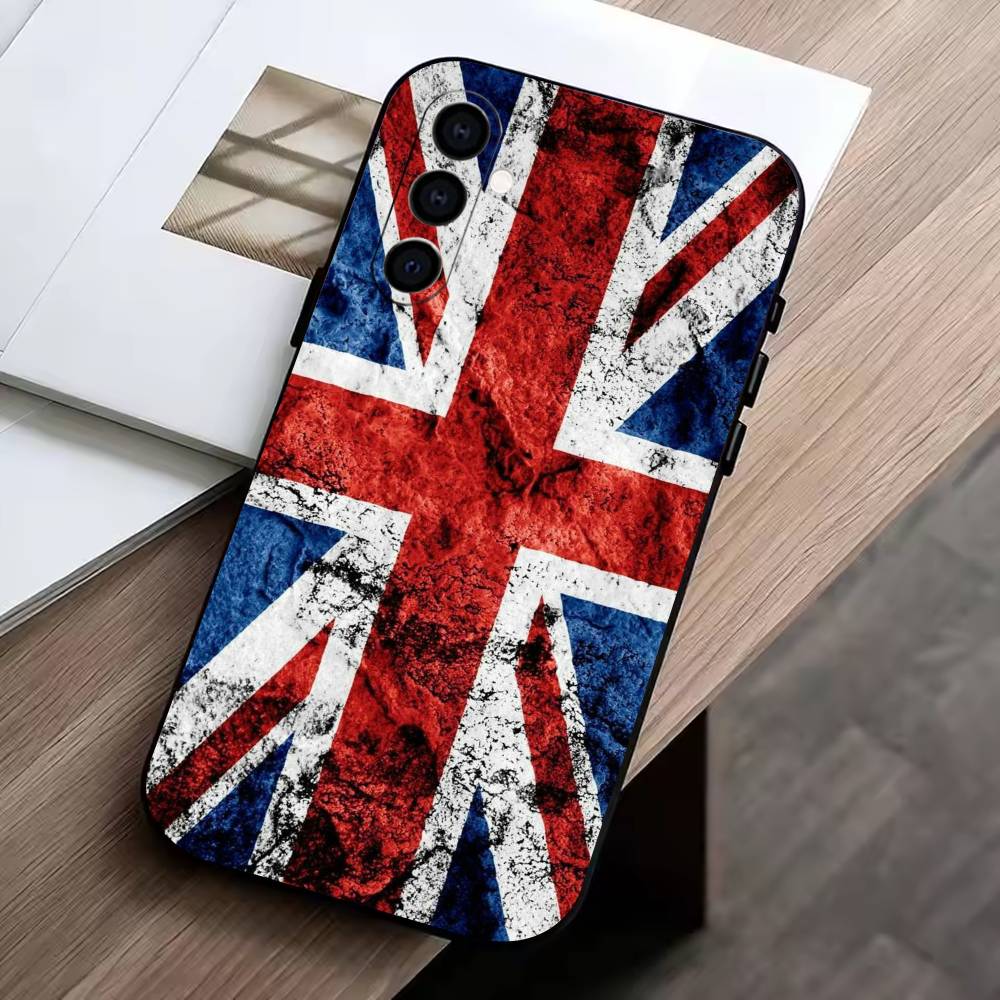 The American flag Phone Case Black Silicone Soft For Samsung Galaxy A73,A72,A71,A70,A53,A52,A51