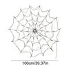 1PC Spider Web Lights Halloween Spider Net LED String Lights with 8 Lamp Mode for Haunted House Halloween Home Window Wall Decor