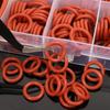 351pcs Silicone O-ring Set 10 Sizes Oil Heat Resistant Suitable for Cars Pipelines Circular Rubber Sealing Ring Gasket Pad