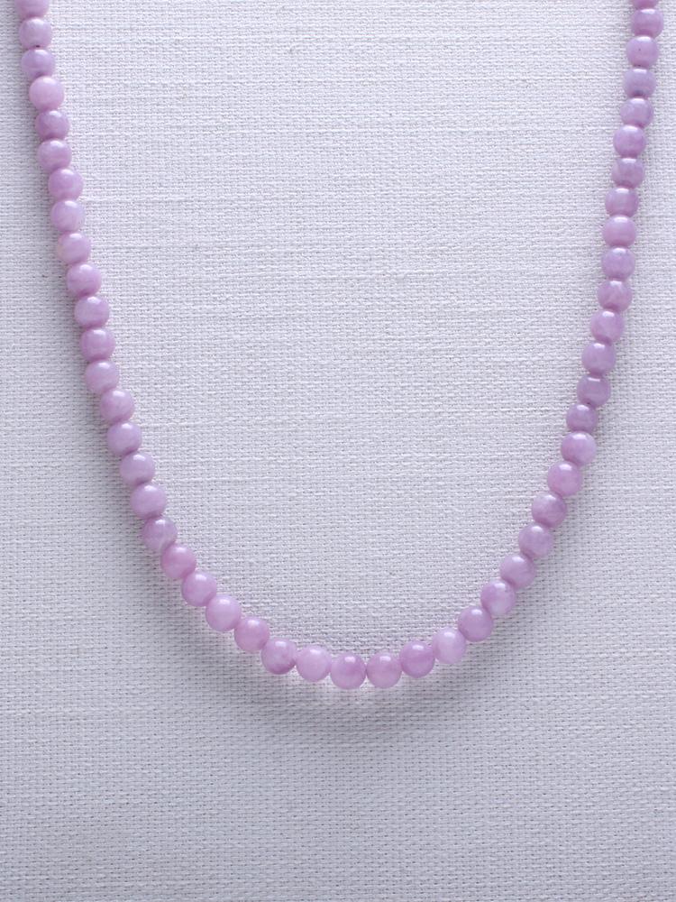 Bien Vetu 6Mm Purple Mica Gemstone Necklace