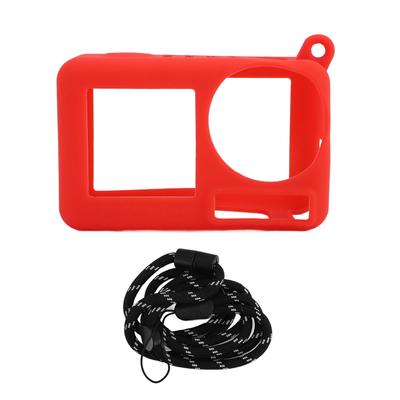 Action Camera Protective Cover with Anti Lost Lanyard Anti Scratch Silicone Case for Action 5 Pro