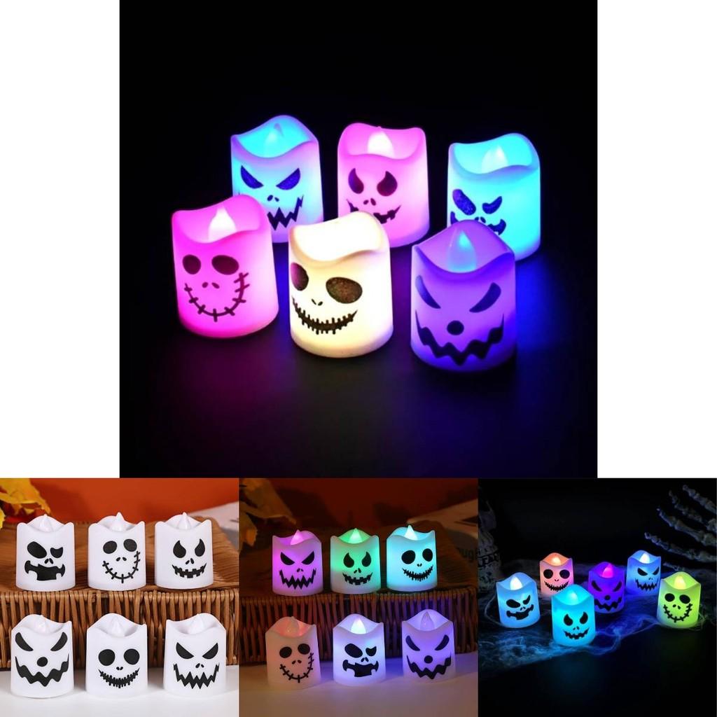 Halloween Ghost Led Candle Light For Haunted House Party Decor