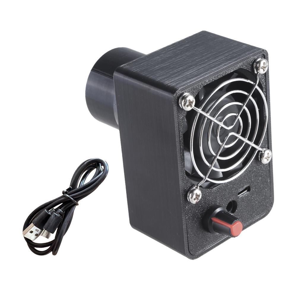 Adjustable Speed 60 Fan Blower with USB Cable 5.5x2.1mm for Camping Cooling Sports BBQ Fire Starter