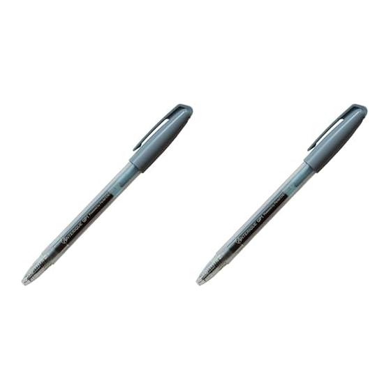 Anterique Gel Ink Ballpoint Pen, 0.5mm Cap Knock Gel Ballpoint, Rough Gray GP1-5CD