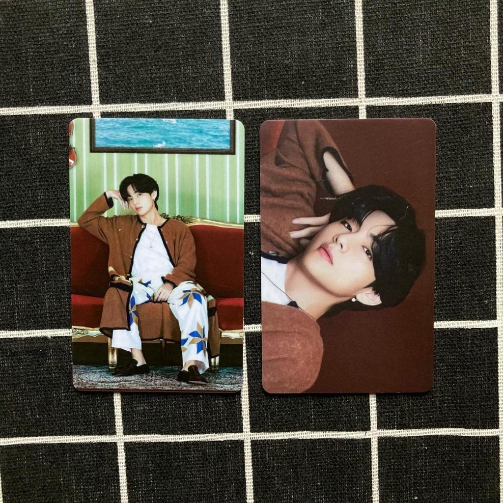 [USED] BTS BE Unreleased Lucky Draw Trading Cards (2) Taehyung V