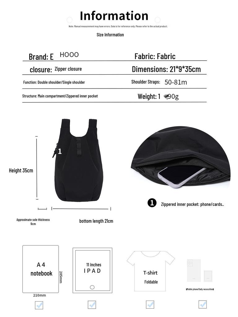 Unisex Lightweight Outdoor Vest Backpack for Hiking, Cycling, and Travel