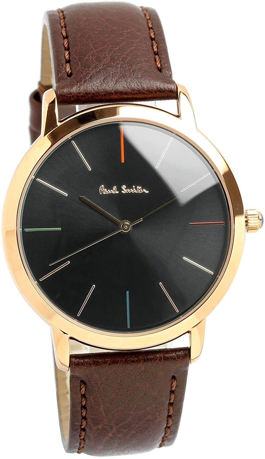 Paul Smith Black Rose Brown Leather P10056 [Paul Smith] Watch, Gold, Strap, Men s [Used] коричневый