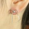 UNI.J Silky Line Ribbon Silver Earring Ie390