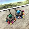 Shuimu's Language, Simple Water Drop Heart Earrings Femininity Small Retro Fashion Versatile Earrings