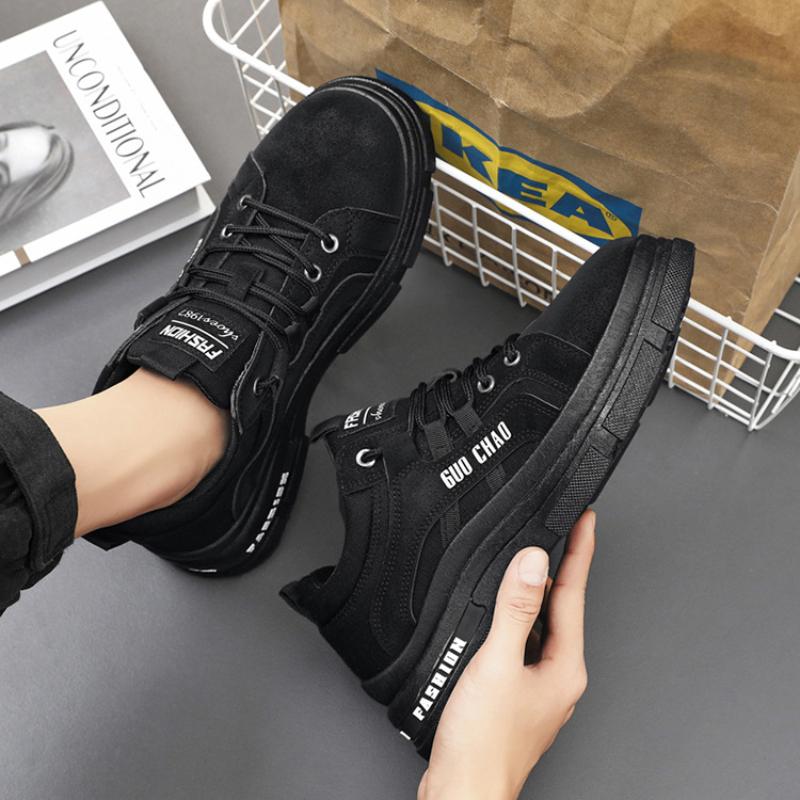 Men Casual Sneaker Outdoor Hiking Winter Shoes Light Non-slip Men Desert Ankle Boots for Men Designers PU Leather Bota Masculina