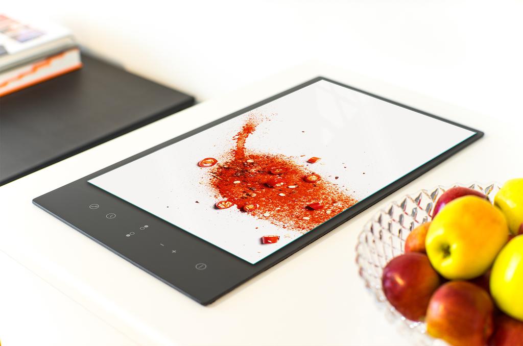 GLASS CUTTING BOARD 35x52 Chili