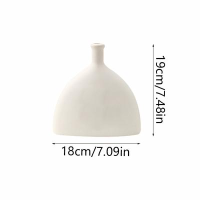 Elegantní kulatá geometrická váza ve tvaru listu Minimalistická plastová váza Umělecká plastová váza na květiny