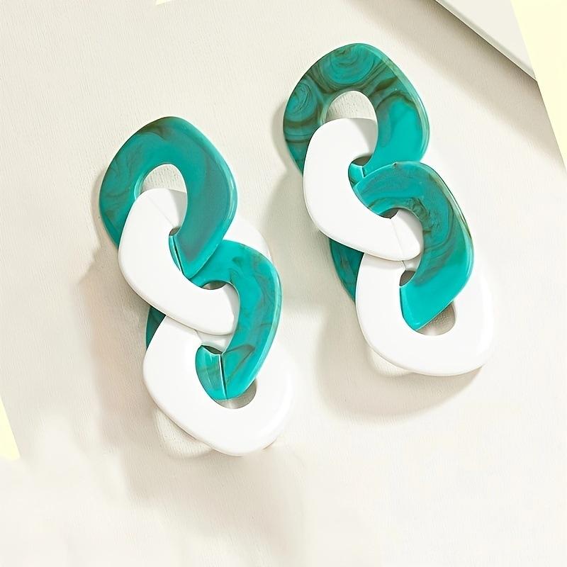 

Earrings Women s Geometric Acrylic Long Earrings New Big Earrings Popular Accessories